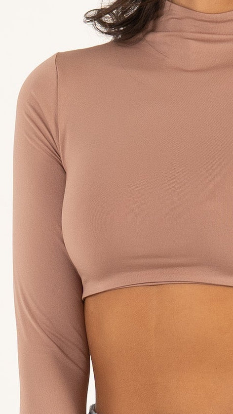 Crop Top Bruna color marfil