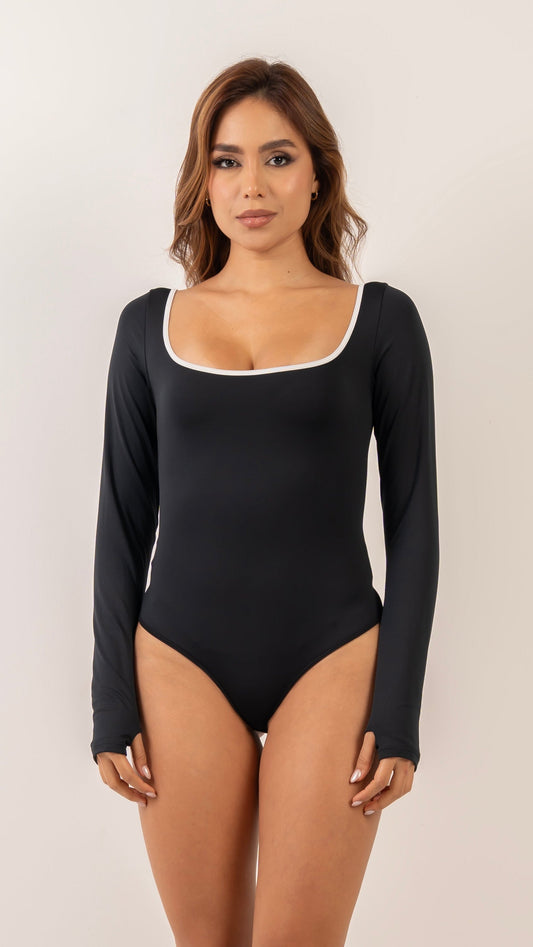 Body Monserrat color negro para mujer