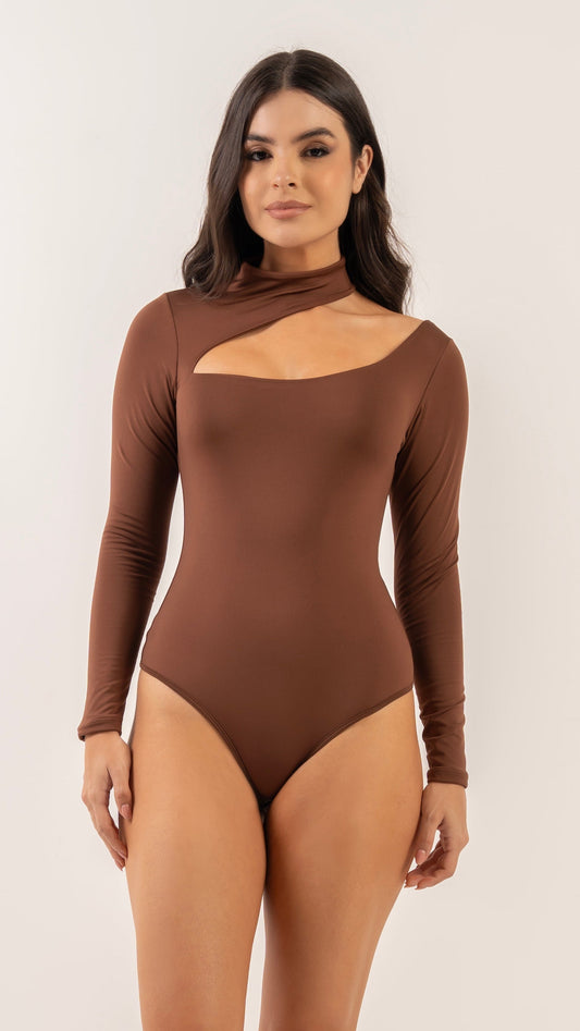 Body Eloiza color cafe para mujer