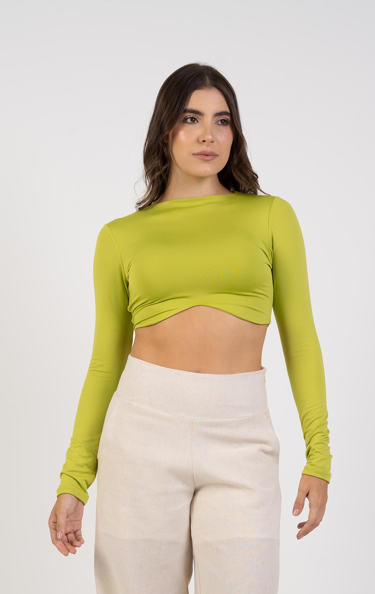 Crop Top Amsterdam color azul para mujer