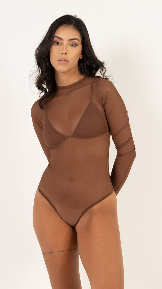Body Aura color cafe para mujer