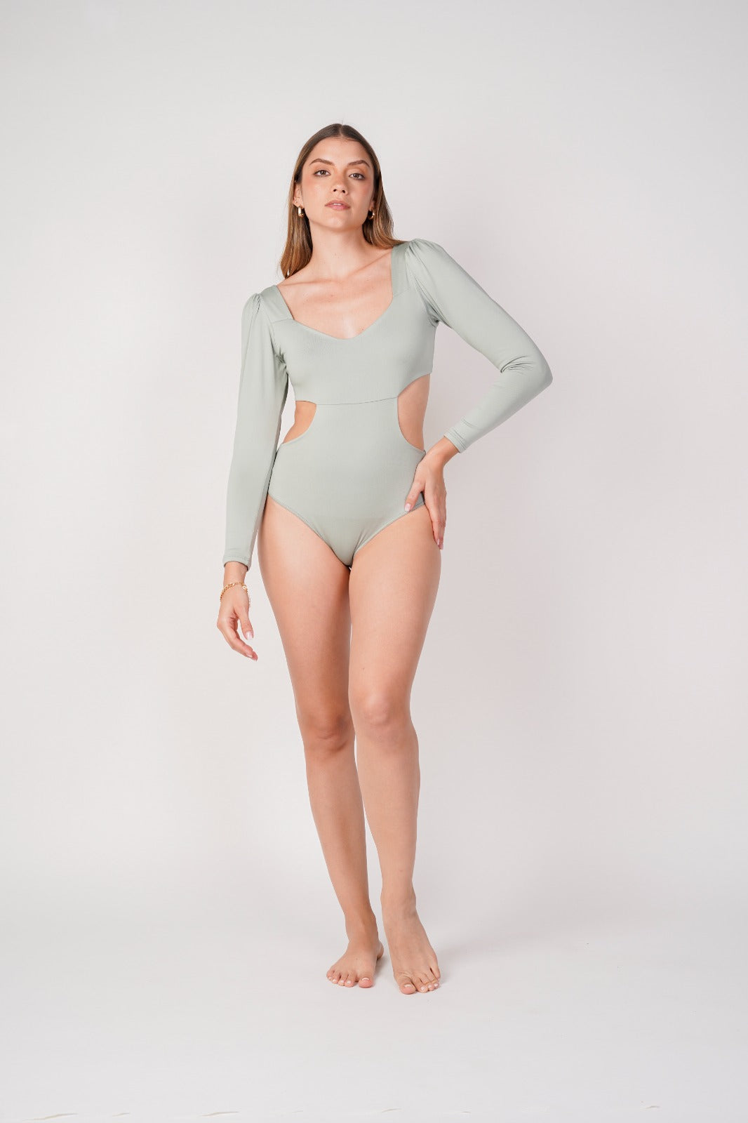 Body Leidy color marfil para mujer